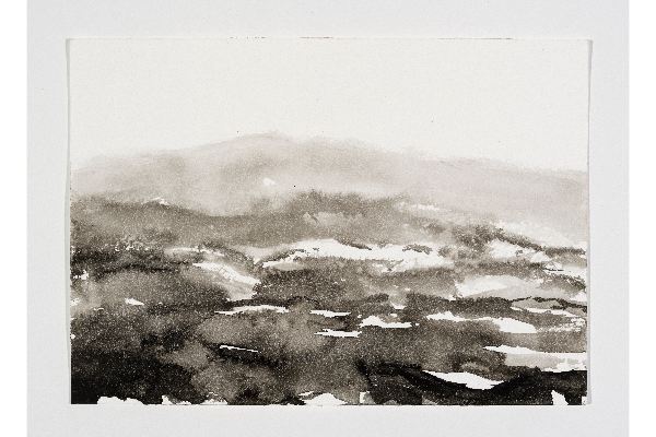 Making Space XXIX, ink on Stonehenge, 10x7 in.